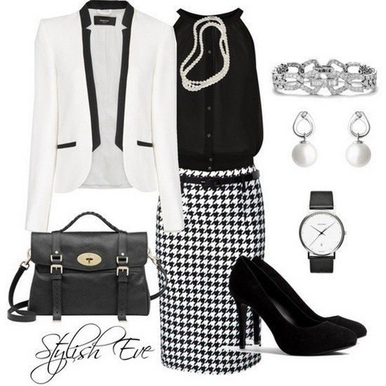 Black & White outfits - вечная классика