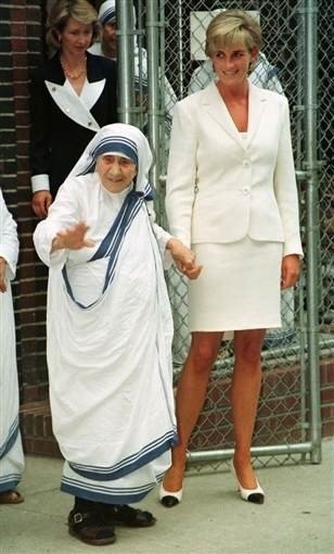 Mother Theresa and Princess Diana