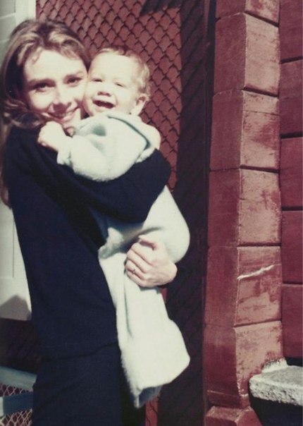 Одри Хепберн с сыном Шоном