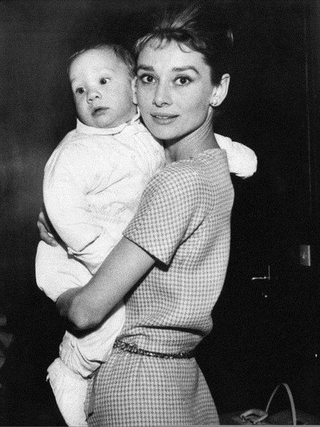 Одри Хепберн с сыном Шоном