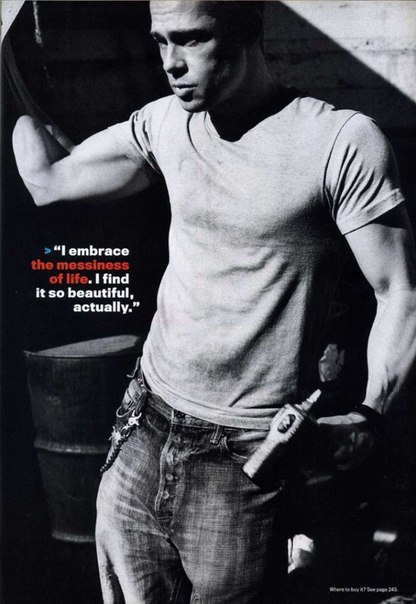 Брэд Питт (Brad Pitt) в фотосессии Марио Тестино (Mario Testino) для журнала GQ (июнь 2005).