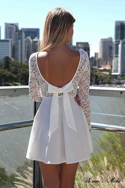 маленькое белое платье!