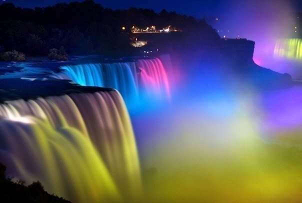 Ниагарcкий водопад ночью