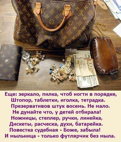 Женская сумочка. История в 6 картинках, читать последовательно :)