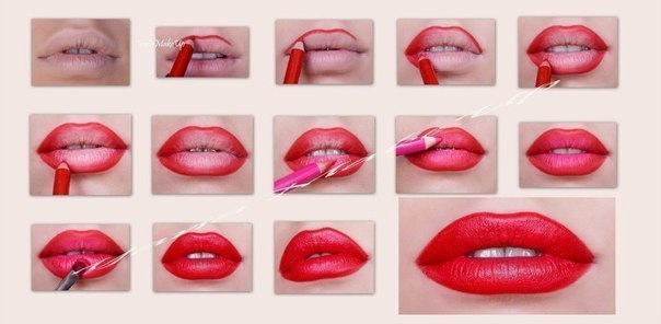 Как накрасить губы правильно