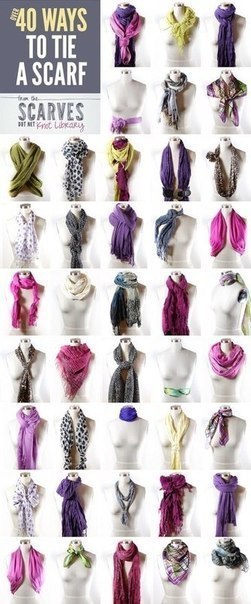 40 способов носить шарфик