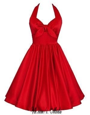 Выбираем себе красное платье!