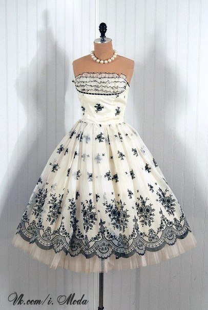 Винтажные платья, 50е годы.