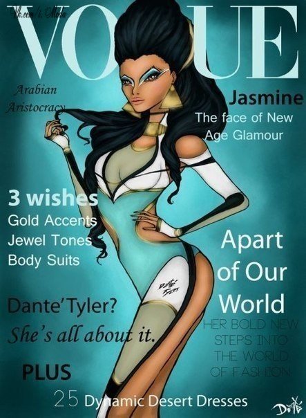 Принцессы Диснея на обложках журнала Vogue!