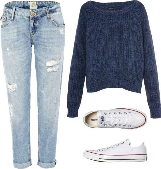 Модные советы: с чем носить джинсы-бойфренды